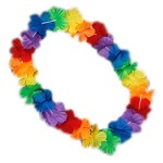 blinkee A5080 Hawaiian Flower Lei Necklace44; Rainbow