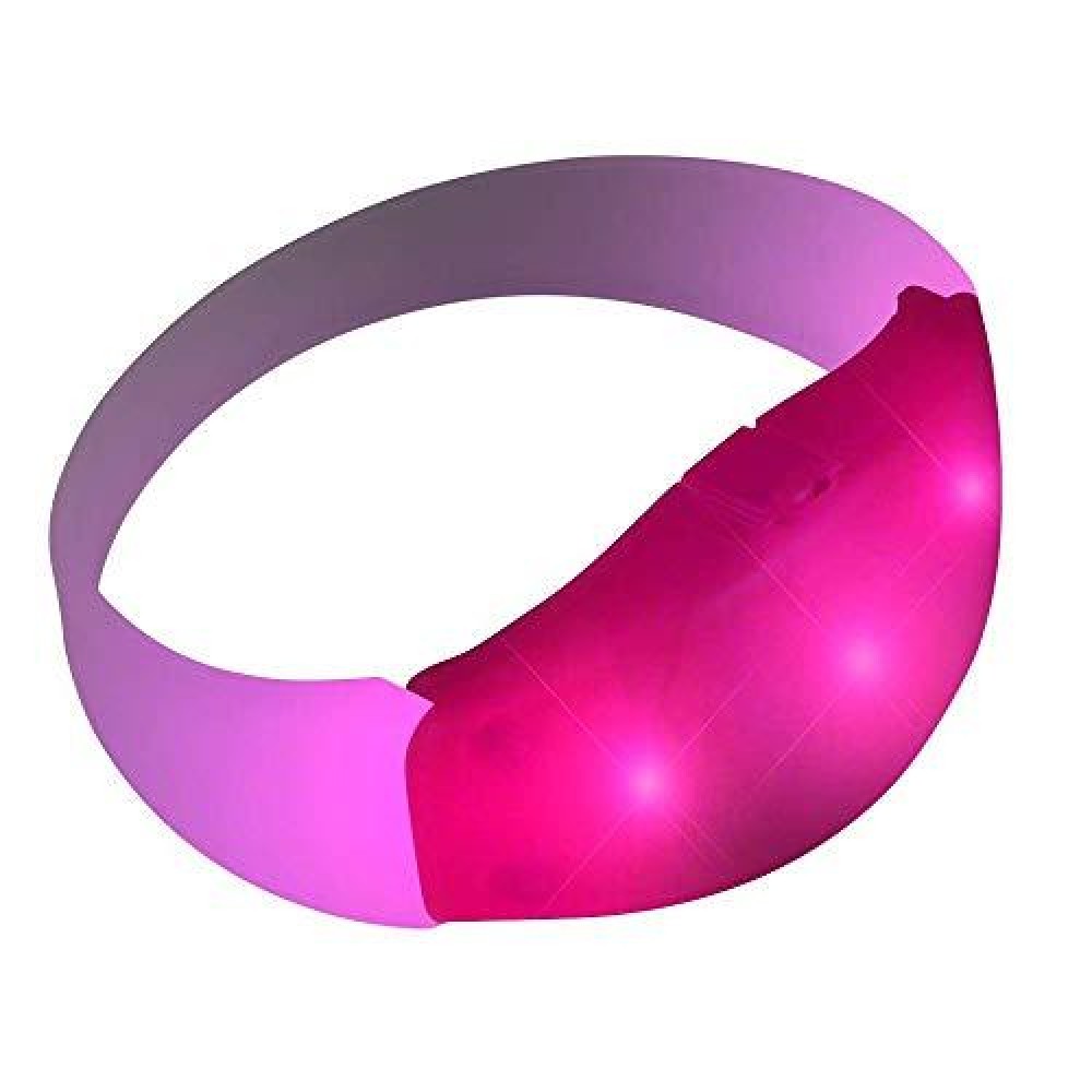 blinkee RBFBL-PK Rubber Frosted Bracelet44; Pink