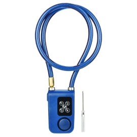 Antitheft Alarm Chain Lock Y787 Smart Alarm Lock Antitheft Chain Lock For Bike Gate App Control Blue