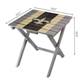 New Orleans Saints Folding Adirondack Table