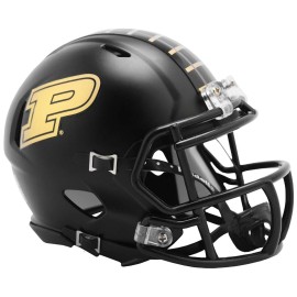 Riddell NCAA Purdue Boilermakers Anodized Black Speed Mini Football Helmet