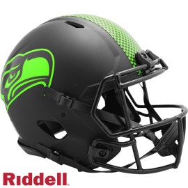 Seattle Seahawks Helmet Riddell Authentic Full Size Speed Style Eclipse Alternate Special Order