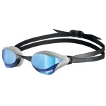 Arena Unisex Cobra Core Swipe Antifog Racing Swim Goggles For Men And Women Polycarbonate Mirror Lens Bluesliver