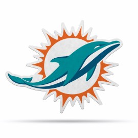 Miami Dolphins Pennant Shape Cut Logo Design