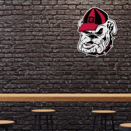 Rico Industries Georgia Bulldogs Premium Die Cut Mascot Pennant Approx. 17.5 x 14 inches