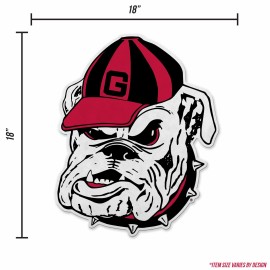 Rico Industries Georgia Bulldogs Premium Die Cut Mascot Pennant Approx. 17.5 x 14 inches