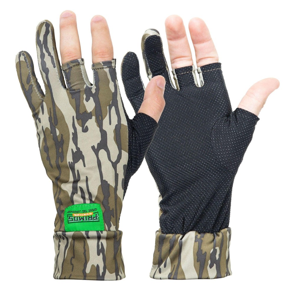 Primos Hunting Stretch Fingerless Gloves Mo Bottomlandps6681 Camo One Size