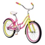 Kulana Lakona Shore Youth Beach Cruiser Bike 20Inch Wheels Single Speed Pinkyellow Model Number R0901Az