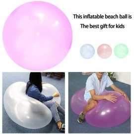 2 Pcs Bubble Ball 197 Inch Jelly Bubble Balloon Inflatable Funny Toy Ball Inflatable Ball Beach Garden Ball For Outdoor Indoor