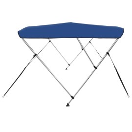 vidaXL 3 Bow Bimini Top Blue 72