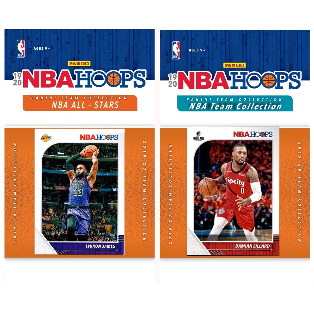 NBA Portland Trail Blazers Licensed 2019-20 Hoops Team Set Plus 2019-20 Hoops All-Star Set