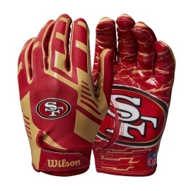 Wilson Nfl Stretch Fit Football Gloves Adult Kansas City Chiefs