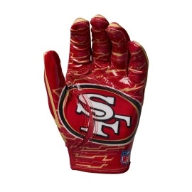 Wilson Nfl Stretch Fit Football Gloves Adult Kansas City Chiefs