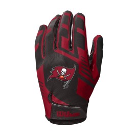 Wilson Nfl Stretch Fit Football Gloves Adult Tampa Bay Buccaneers