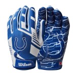 Wilson Nfl Stretch Fit Football Gloves Adult Indianapolis Colts