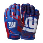 Wilson Nfl Stretch Fit Football Gloves Youth New York Giants