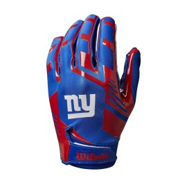 Wilson Nfl Stretch Fit Football Gloves Youth New York Giants