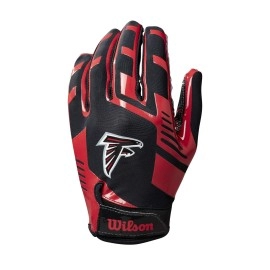 Wilson Nfl Stretch Fit Football Gloves Youth Atlanta Falcons