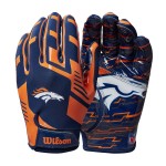 Wilson Nfl Stretch Fit Football Gloves Youth Denver Broncos