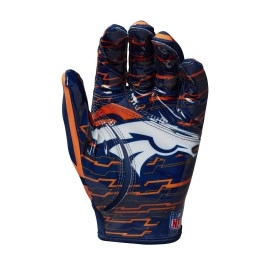 Wilson Nfl Stretch Fit Football Gloves Youth Denver Broncos