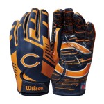 Wilson Nfl Stretch Fit Football Gloves Adult Chicago Bears