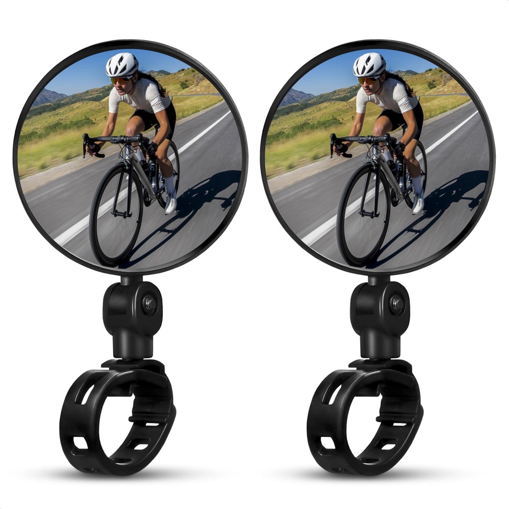 2Ct Bike Mirror Handlebar Mount Bike Rear View Mirror Bicycle Mirrors For Handlebars Bike Mirrors Bike Mirrors For Handlebars