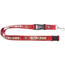 Aminco NFL San Francisco 49ers Lanyard, Team Colors, One Size