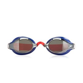 Speedo Unisexadult Swim Goggles Speed Socket 20 Bluerd Greygrey Mirrored