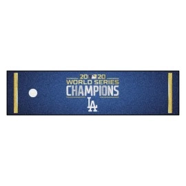 Los Angeles Dodgers 2020 World Series Champions Putting Green Mat - 1.5ft. x 6ft.