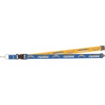 Los Angeles Chargers Lanyard Reversible Yellow/Blue Special Order