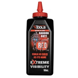 Baboon Butt RedA EXTREME VISIBILITY Marking chalk- MADE IN USA - Red 10 oz (2835g)- cE Tools