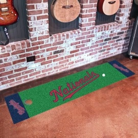 Washington Nationals Putting Green Mat - 1.5ft. x 6ft. - Nationals Script Alternate Logo