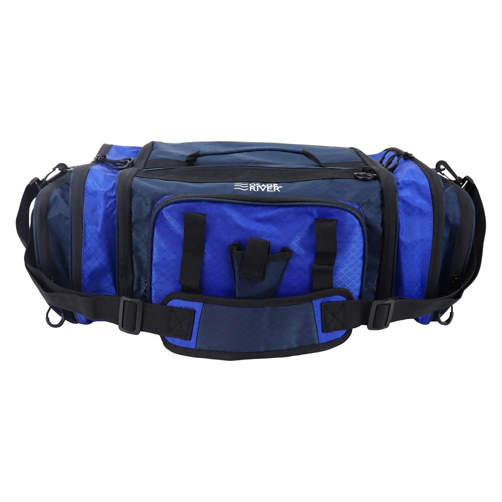 Osage River Fishing Tackle Bag Large Waterproof Fishing Bag With Padded Shoulder Strap Ripstop Soft Sided Tackle Bag With Fish