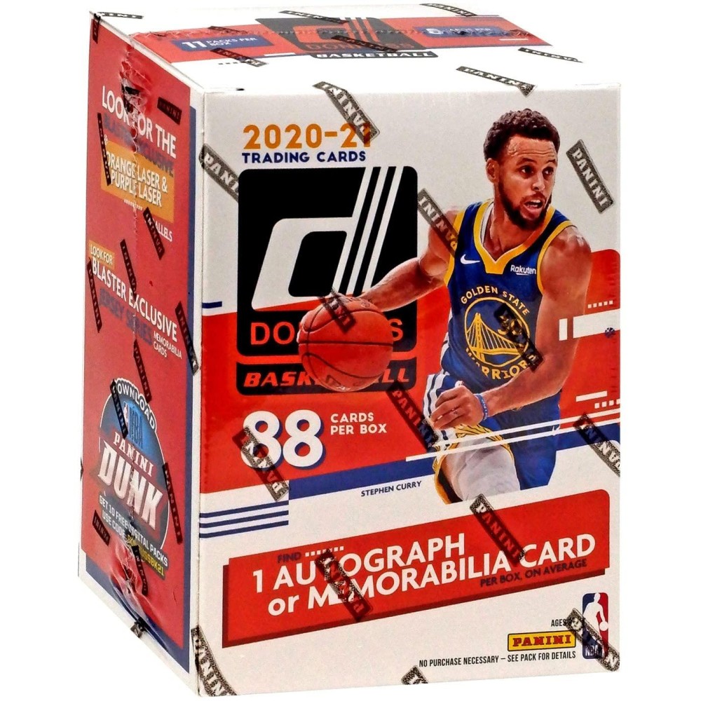 202021 Panini Nba Donruss Basketball Blaster Box 11 Packs Of 81 Auto Or Memorabilia Card Per Box