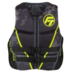 Full Throttle Adult Rapid Dry Flex Back Life Jacket Green Large