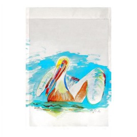 Betsy Drake FL715 12.5 x 18 in. Pelican in Teal Flag