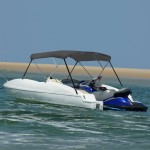 vidaXL 3 Bow Bimini Top Anthracite 72