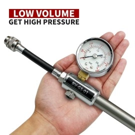 Bv High Pressure Bike Fork Rear Shock Suspension Portable Pump 300 Psi With Pressure Gauge And Micro Air Adjustment Button