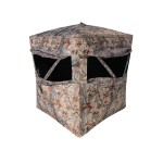 Muddy Outdoors Infinity Epic Camo Shadow Mesh Windows Black Backed Water Resistant Heavyduty 600 Denier Fabric Ground Blind 2