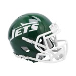 Jets 1978 to 1989 Throwback Revolution Speed Mini Football Helmet