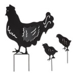 Accent Plus Chicken Family Garden Stake