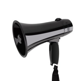 Mymealivos Portable Megaphone Bullhorn 20 Watt Power Megaphone Speaker Voice And Sirenalarm Modes With Volume Control And Strap