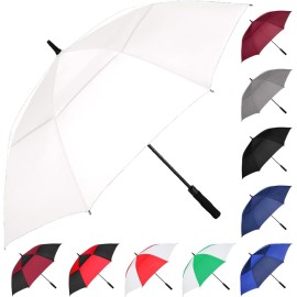 Mrtlloa Automatic Open Golf Umbrella 626872 Inch Extralarge Oversized Double Canopy Vented Windproof Waterproof Stick Rain G