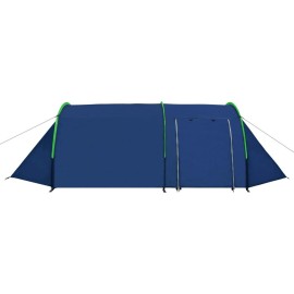 vidaXL Camping Tent 4 Persons Navy Blue/Green