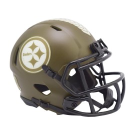 Pittsburgh Steelers Helmet Riddell Replica Mini Speed Style Salute To Service