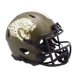 Jacksonville Jaguars Helmet Riddell Replica Mini Speed Style Salute To Service