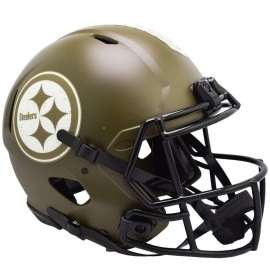 Pittsburgh Steelers Helmet Riddell Authentic Full Size Speed Style Salute To Service