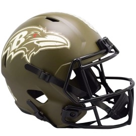 Baltimore Ravens Helmet Riddell Replica Full Size Speed Style Salute To Service