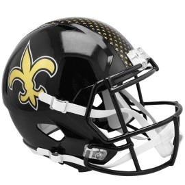 New Orleans Saints Helmet Riddell Replica Full Size Speed Style On-Field Alternate