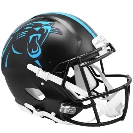 Carolina Panthers Helmet Riddell Authentic Full Size Speed Style On-Field Alternate